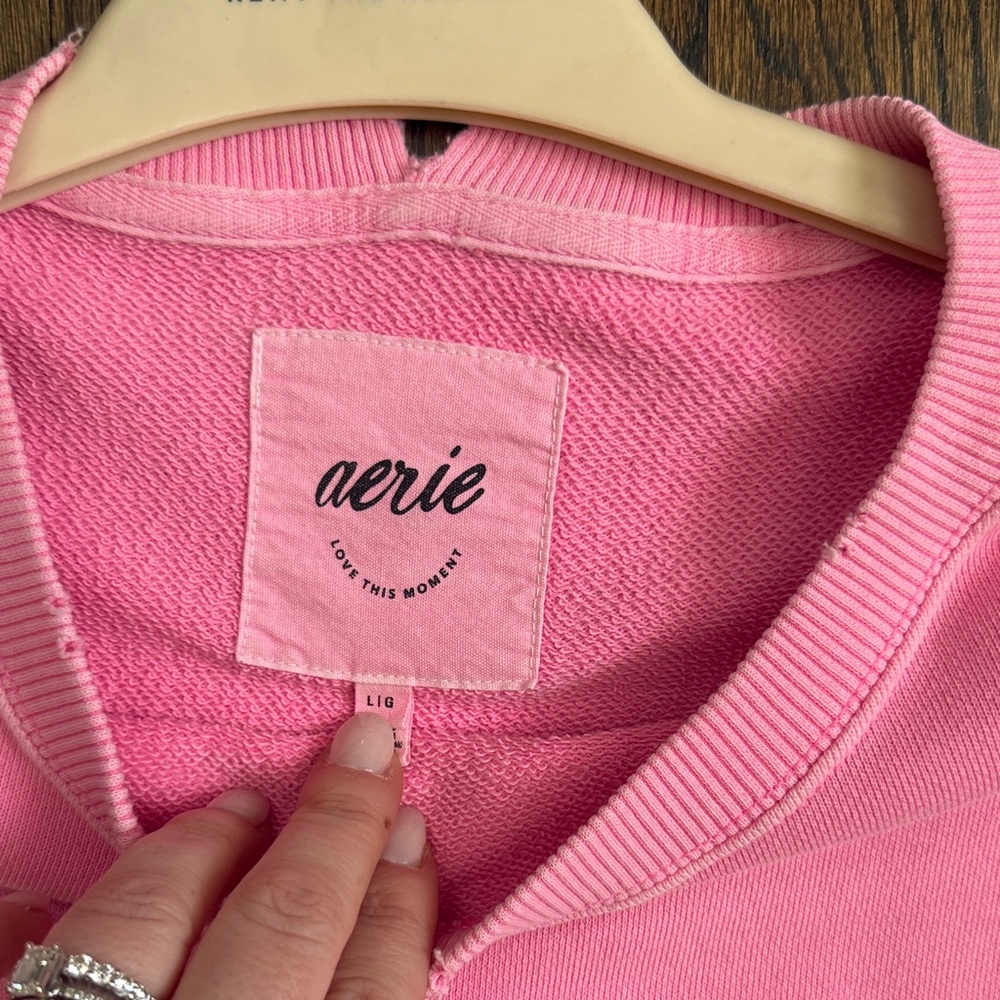 Aerie hot Pink Pullover for leggings - Picture 2 of 2